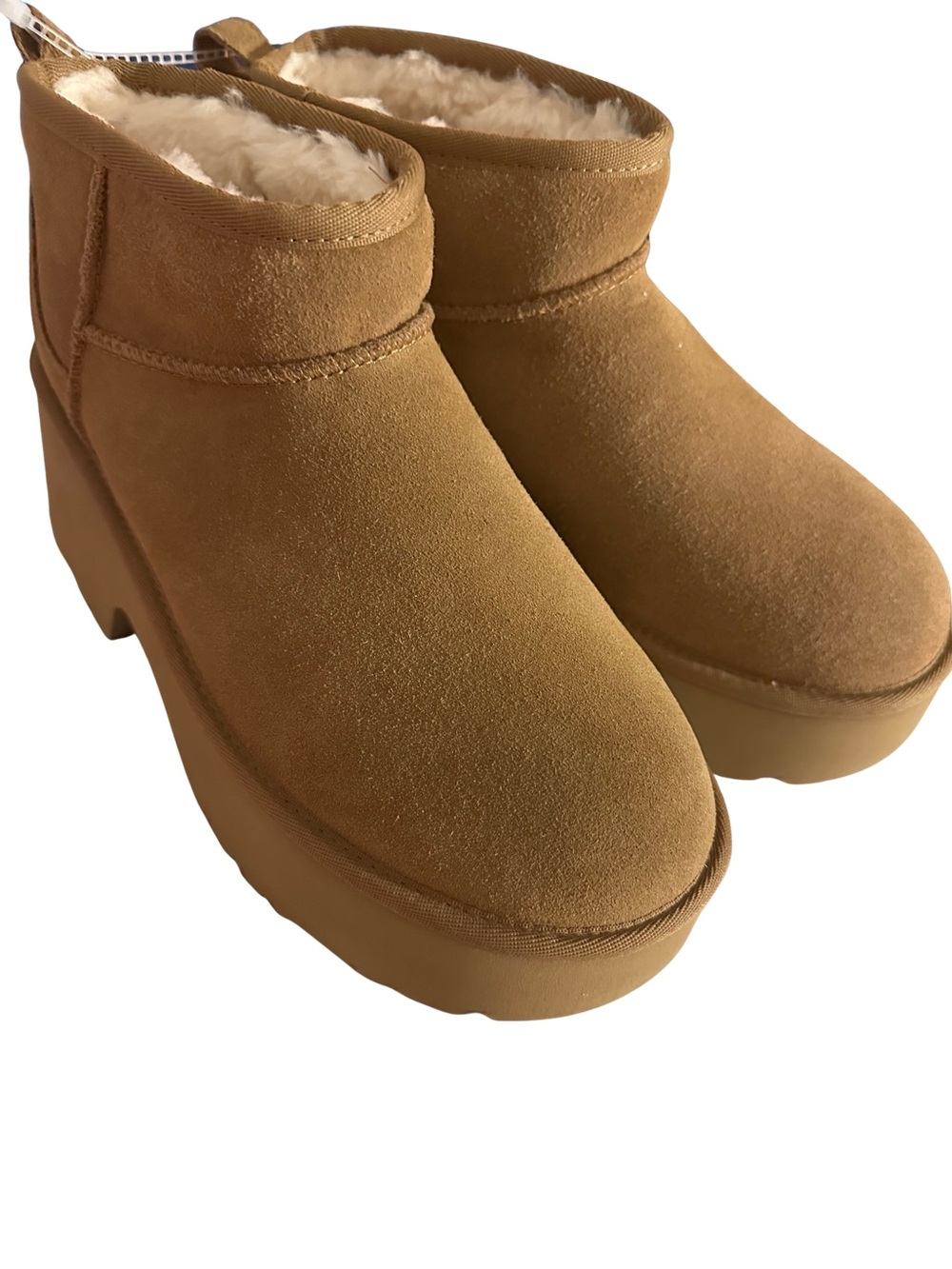 Women’s UGG ULTRA MINI NEW HEIGHTS SUEDE SHEARLING BOOTIE